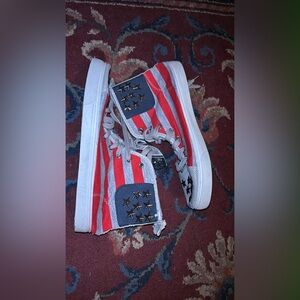 Rue21 Kids Red and Gray Star Sneakers